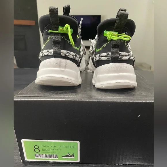 John Geiger 002 Low “Black Lime” - Picture 2 of 6